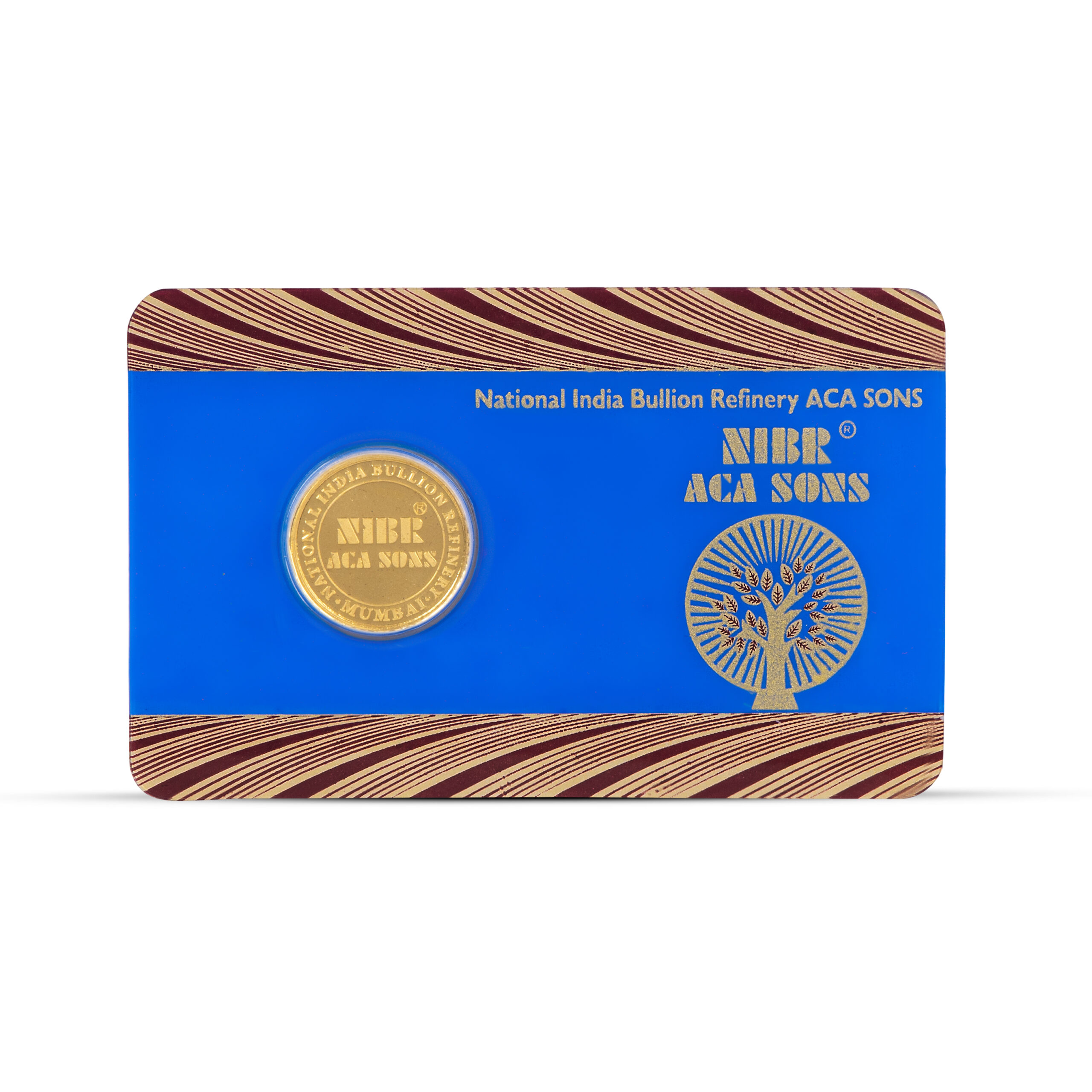 NIBR 5 Grams Gold Coin 24KT 999 Purity - FKJCON24K1015